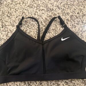 Nike Black Sports Top with White Logo